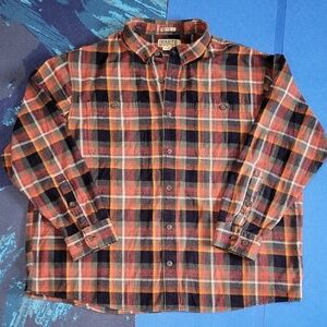 Duluth Trading Co Multicolor Plaid Cotton Shirt